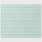 Erste heilige Kommunion, Skript in Soft Green Geschenkpapier (Flach)