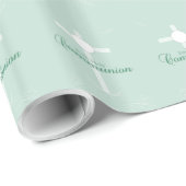 Erste heilige Kommunion, Skript in Soft Green Geschenkpapier (Rolleneckpunkt)