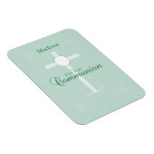 Erste heilige Kommunion, Skript in Soft Green Magnet (Rechte Seite)