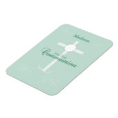 Erste heilige Kommunion, Skript in Soft Green Magnet (Linke Seite)