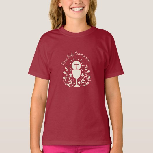Erste Heilige Kommunion T - Shirt (Vorderseite)