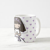 Erste heilige Kommunion Tasse für ein Mädchen (VorderseiteRechts)
