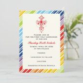 Erste Heilige Kommunion / Taufe / Bestätigung Einladung (Stehend Vorderseite)