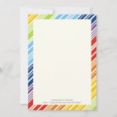 Erste Heilige Kommunion / Taufe / Bestätigung Einladung (Rückseite)