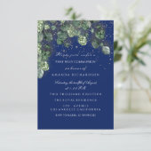 Erste Heilige Kommunion Taufe Christliche Kreuzflo Einladung (Stehend Vorderseite)