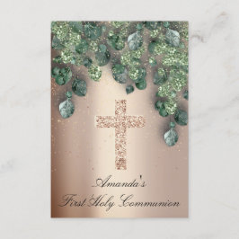 Erste Heilige Kommunion Taufe Christliches Kreuz G Einladung
