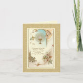 Erste heilige Kommunion Traditionell katholische V Karte (Vorderseite)