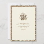 Erste Heilige Kommunion Traditionelle katholische  Einladung (Rückseite)