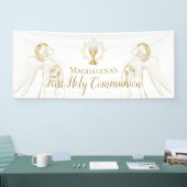 Erste Heilige Kommunion verkleidet Engel Design Ba Banner (Messe)