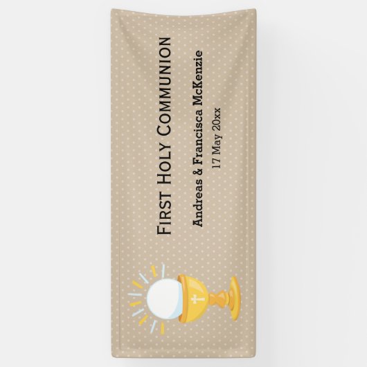 Erste Heilige Kommunion * wählen Sie die Hintergru Banner (Vertikal)