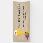 Erste Heilige Kommunion * wählen Sie die Hintergru Banner (Vertikal)