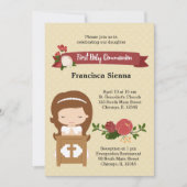 Erste Heilige Kommunion * wählen Sie die Hintergru Einladung (Vorderseite)