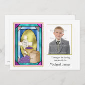 Erste Heilige Kommunioniken-Bildkarte Einladung (Vorne/Hinten)