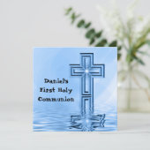 Erste heilige Kommunions-Einladung Einladung (Stehend Vorderseite)