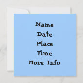 Erste heilige Kommunions-Einladung Einladung (Rückseite)