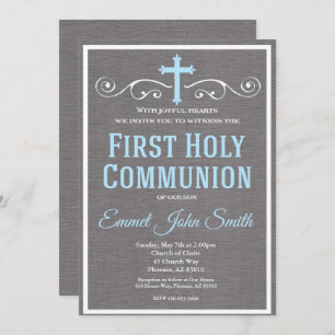 Erste heilige Kommunions-Einladung, erste Einladung
