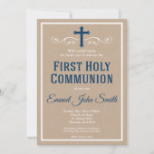 Erste heilige Kommunions-Einladung, erste Einladung (Vorderseite)