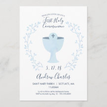 Erste heilige Kommunions-Einladung - Junge laden