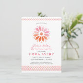 Erste heilige Kommunions-Einladung, Mädchen laden Einladung (Stehend Vorderseite)