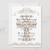 Erste heilige Kommunions-Kreuz-Einladungen Browns Einladung (Vorderseite)