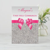 Erste heilige Kommunions-Silber-Juwelen, Einladung (Stehend Vorderseite)