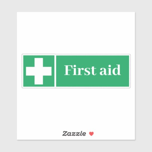 Erste Hilfe Aufkleber (Blatt)