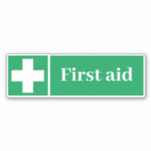 Erste Hilfe Aufkleber (Vorderseite)