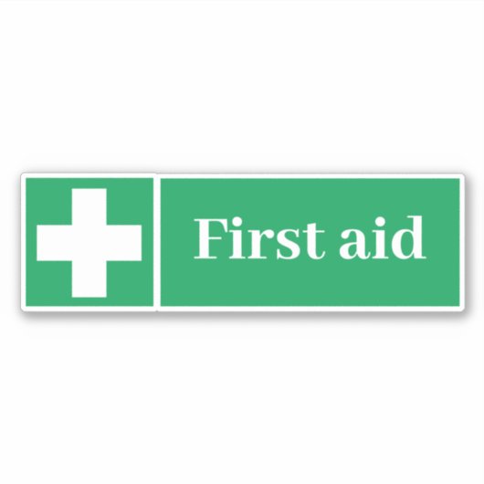Erste Hilfe Aufkleber (Vorderseite)