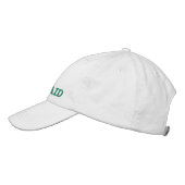 Erste Hilfe bestickt Baseballkappe rot / grün Bestickte Baseballkappe (Links)