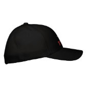 Erste-Hilfe-bestickte Baseballkappe Rot / S|chwarz Bestickte Baseballkappe (Rechts)