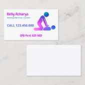 Erste Hilfe CPR Lehrer Visitenkarte (Vorne/Hinten)