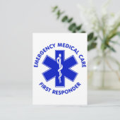 Erste Hilfe für medizinische Notfallversorgung Postkarte (Stehend Vorderseite)