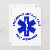 Erste Hilfe für medizinische Notfallversorgung Postkarte (Vorne/Hinten)