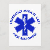 Erste Hilfe für medizinische Notfallversorgung Postkarte (Vorderseite)