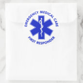 Erste Hilfe für medizinische Notfallversorgung Runder Aufkleber (Tasche)