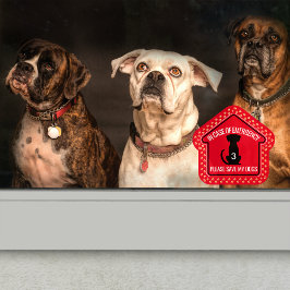 Erste Hilfe für meine Hunde gerettet Sicherheitswa Fensteraufkleber