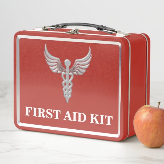 Erste-Hilfe-Kit-Zuhause Metall Brotdose (Beispiel)