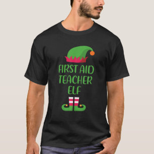 Erste Hilfe Lehrer Elf Weihnachtsfamilie Matching T-Shirt