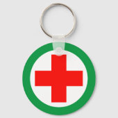 Erste Hilfe - Medizinischer Krankenwagen, Hilfe Sc Schlüsselanhänger (Rückseite)