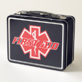 Erste Hilfe Metall Brotdose (Rückseite)