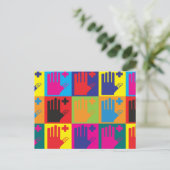 Erste Hilfe Pop Art Postkarte (Stehend Vorderseite)