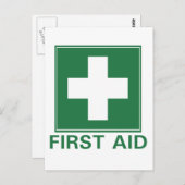 Erste Hilfe Postkarte (Vorne/Hinten)