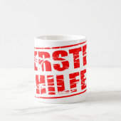 Erste Hilfe roter Stempel Effekt Kaffeetasse (Mittel)