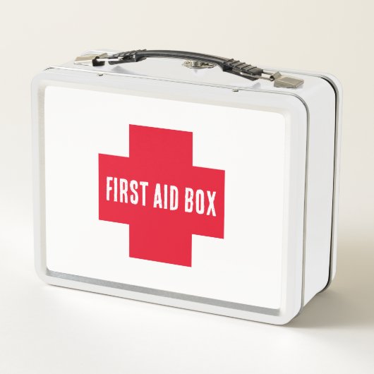 Erste Hilfe - Rotes Kreuz Metall Brotdose (Rückseite)