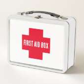 Erste Hilfe - Rotes Kreuz Metall Brotdose (Vorderseite)