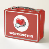 Erste Hilfe - siehe Zurück - Metall Brotdose (Rückseite)