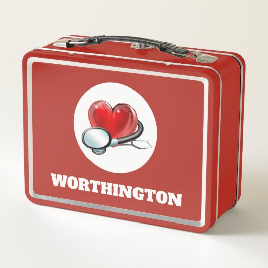 Erste Hilfe - siehe Zurück - Metall Brotdose (Rückseite)