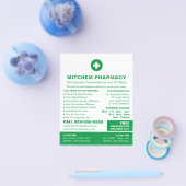 Erste Hilfe-Symbol, Apotheke, Apothekerwerbung Flyer (Einzeln)