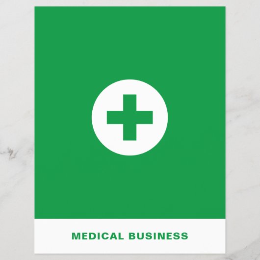 Erste Hilfe-Symbol, General Practitioner, Krankens Flyer (Hinten)