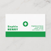 Erste Hilfe-Symbol, General Practitioner, Krankens Visitenkarte (Vorderseite)